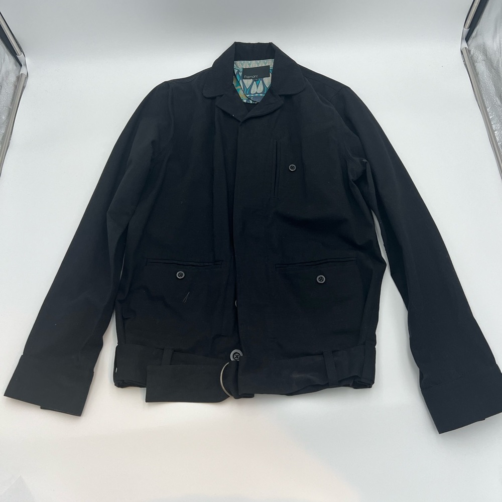 Chic Fremont Black Belted Jacket - Size L * USED but NEVER WORN